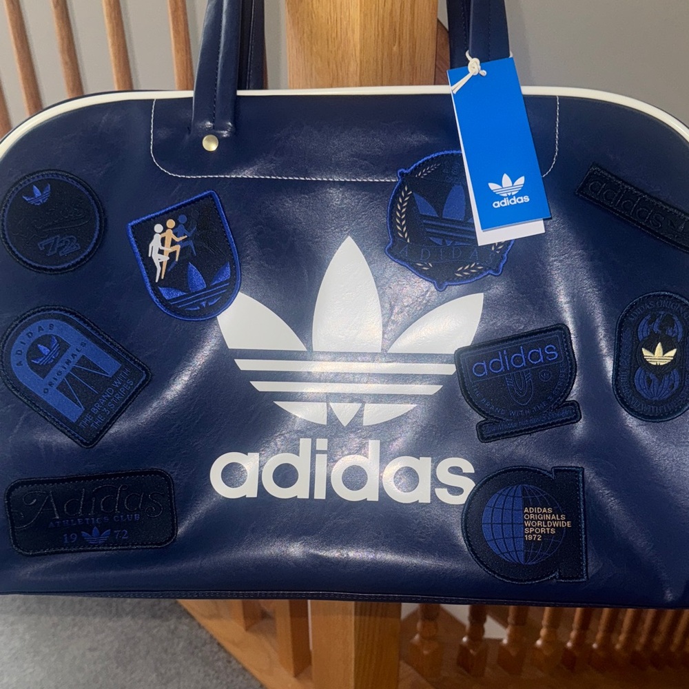 Adidas Dark Blue Tote with White Accents - Picture 2 of 14